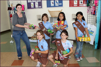 Girl Scout Troup 3090 donation