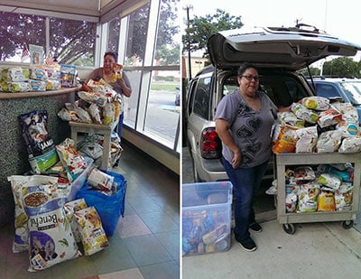 Donations from Teresa and Marcela