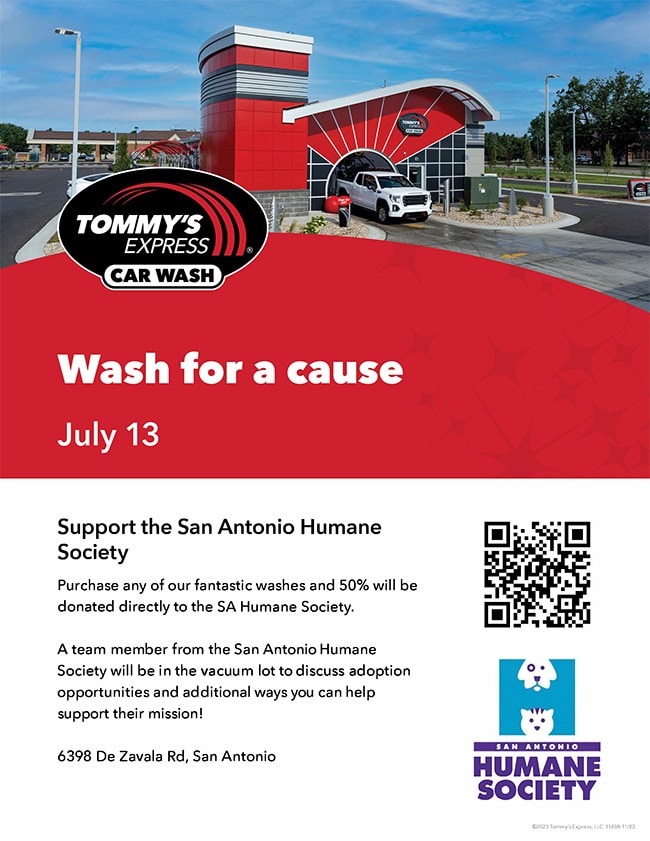 tommys car wash fundraising day on dezavala rd