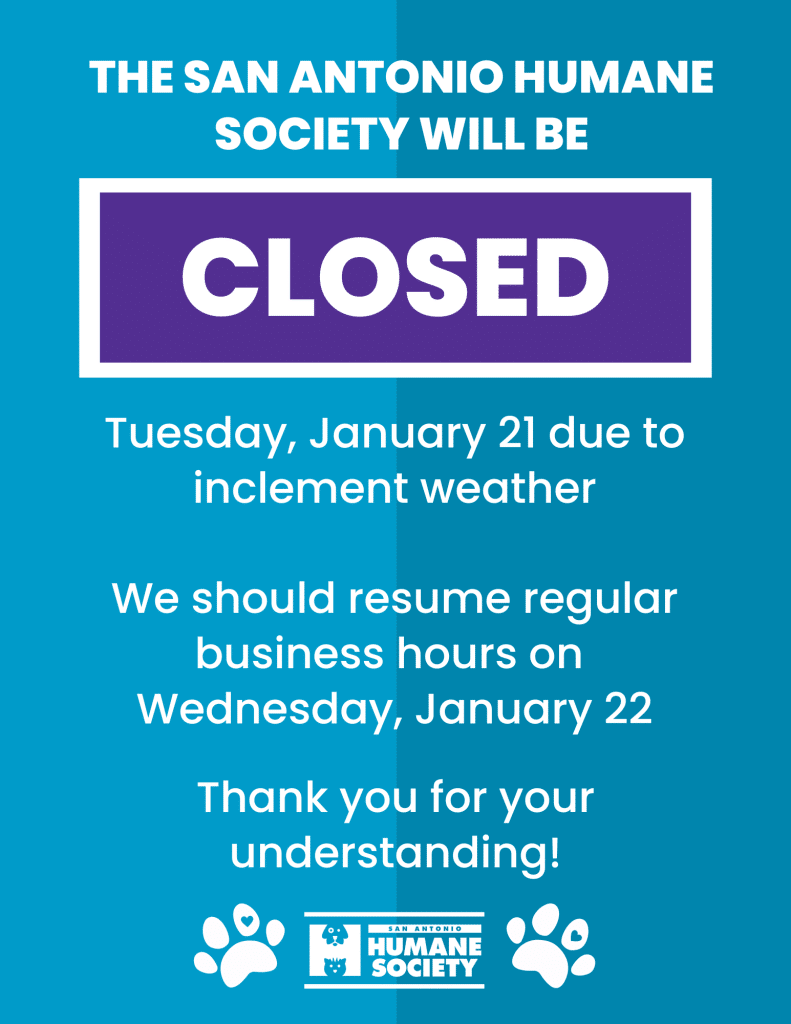 Winter Closure January 21, 2025