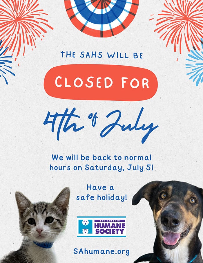 SAHS closed for 4th of July