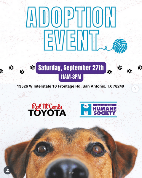 Red McCombs Toyota Adoption Event