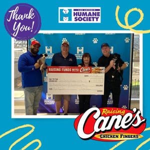 Raising Cane's Holiday Plush Puppy Donation