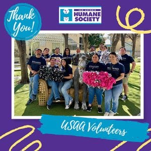 USAA Volunteers donation