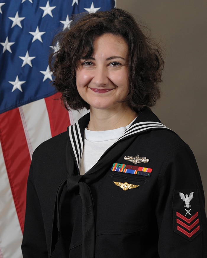 Navy re-enlistment photo